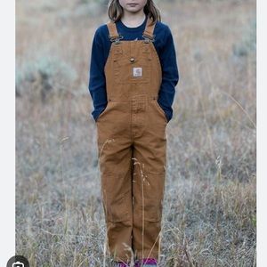 CARHARTT Kids Duck Washed Bib Overalls Unisex Size 8 M (fits more like a size 7)